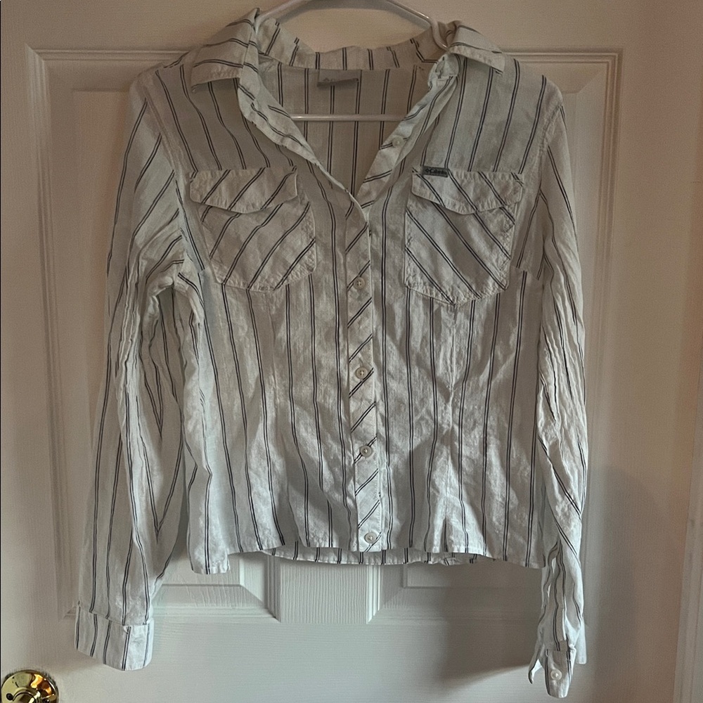 Columbia Striped Button-Up Shirt